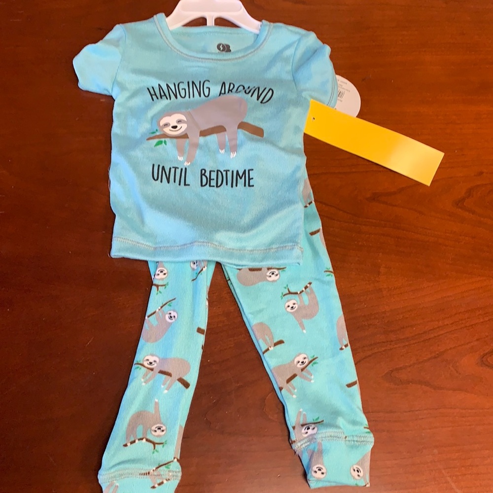 Only Boys Toddler Sloth Pajama Set